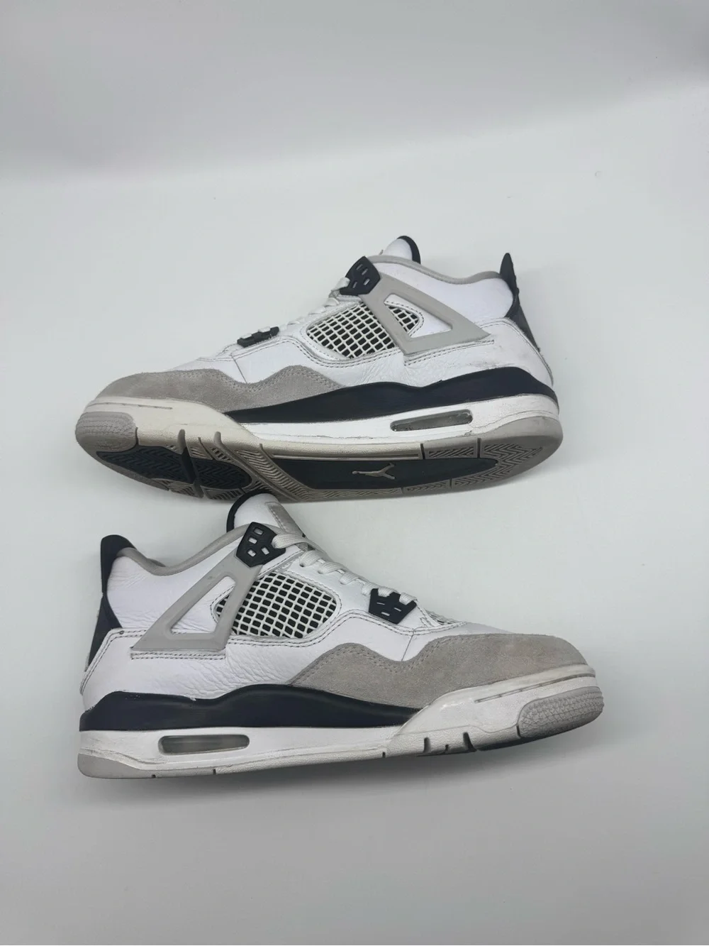 Nike Air Jordan Retro 4 GS Military Black 408452-111 Men/Youth Size 7 (7Y)